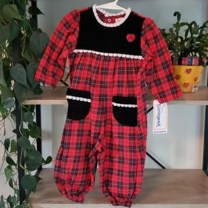 NWT Buster Brown Holiday Romper